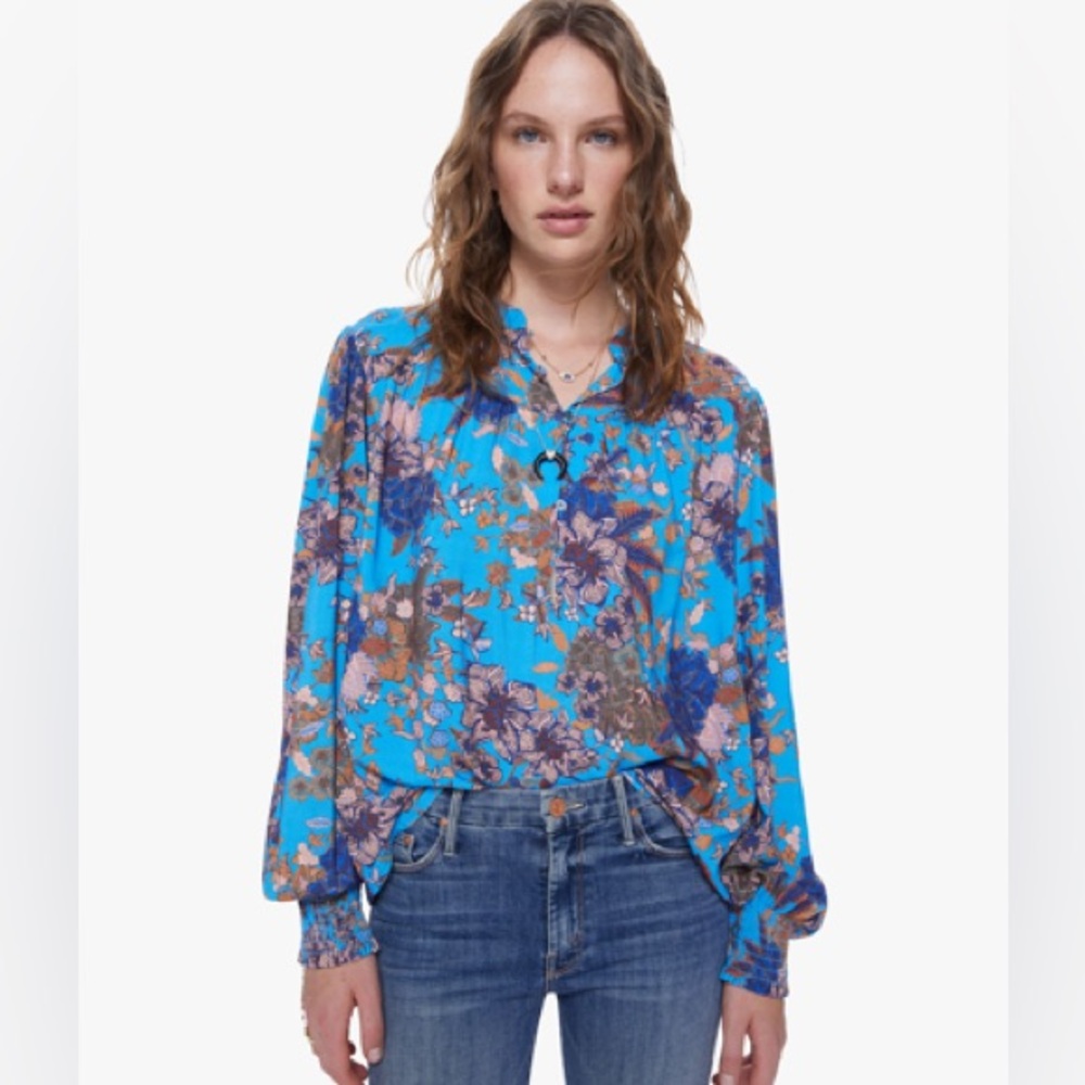 Xirena Emilia top in cerulean